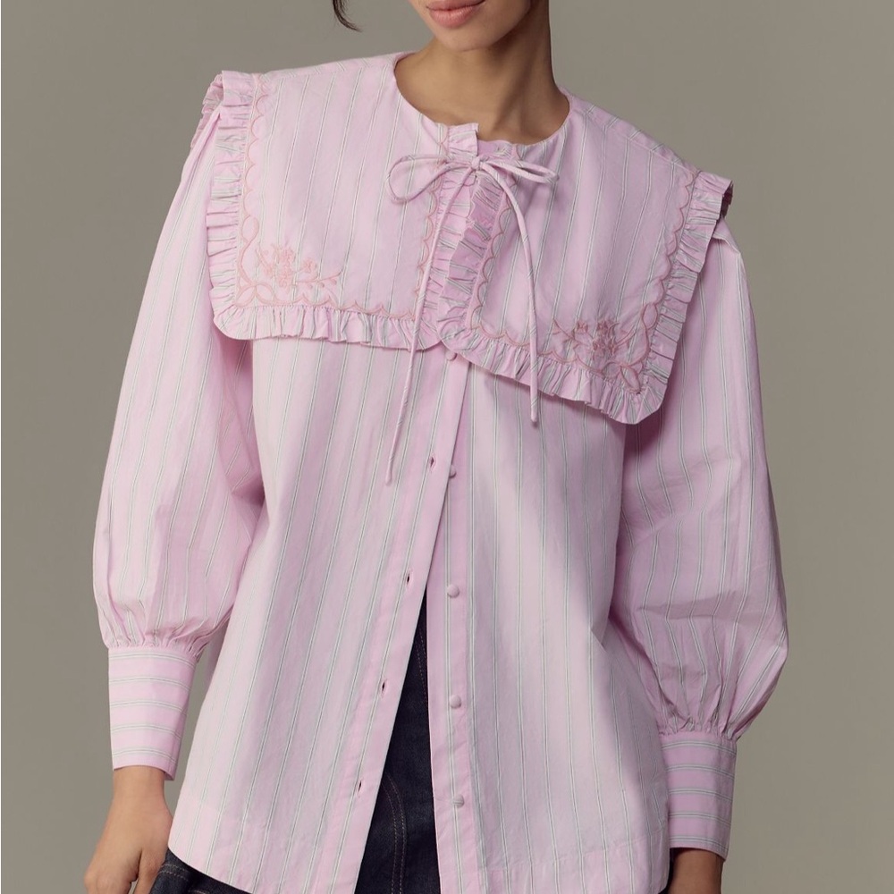 NWT Damson Madder Nordine Bib Blouse